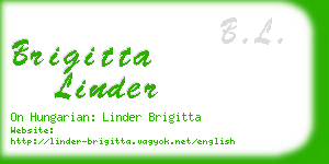 brigitta linder business card